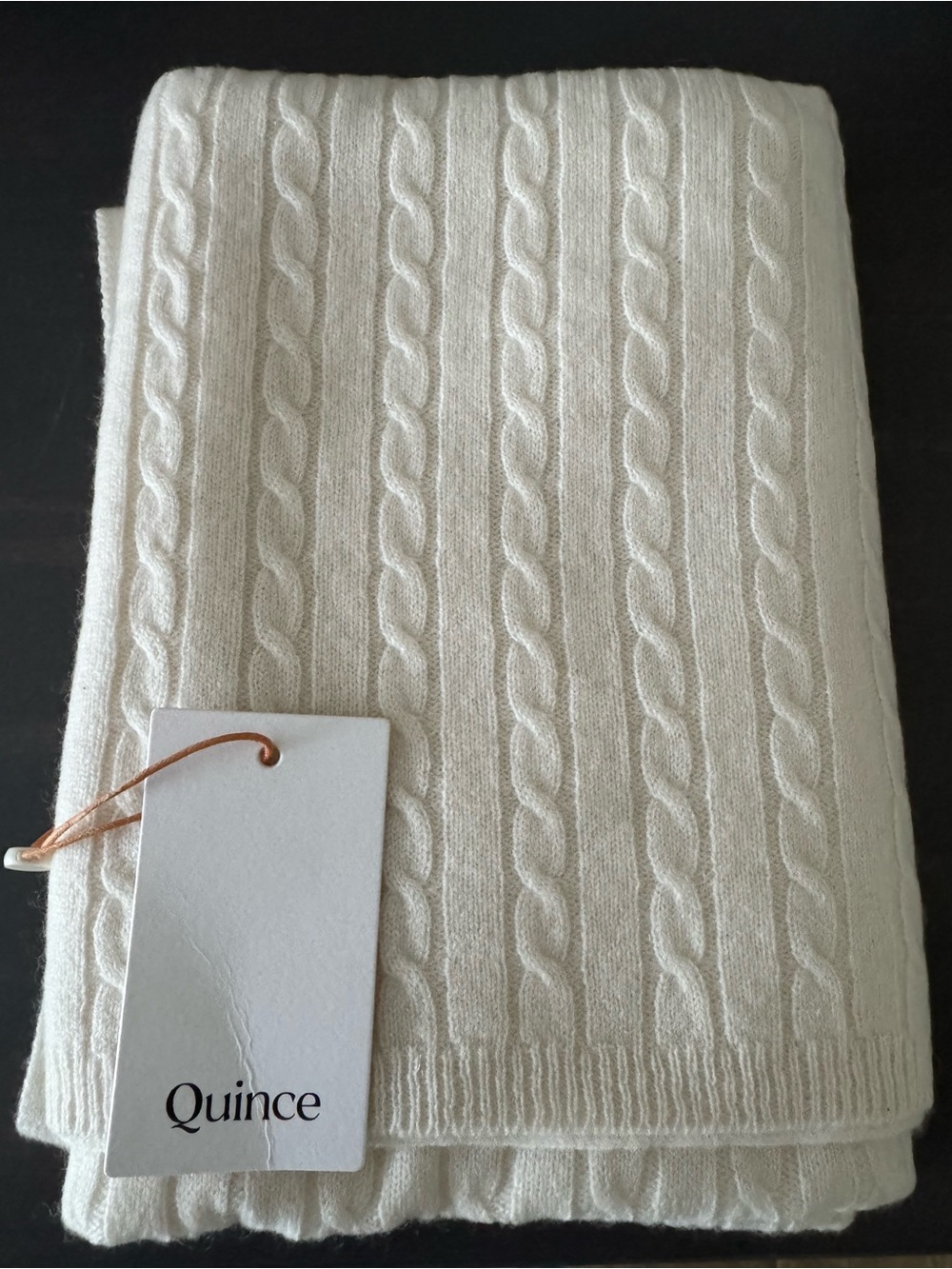 NWT Quince Mongolian Cashmere Baby Blanket Ivory